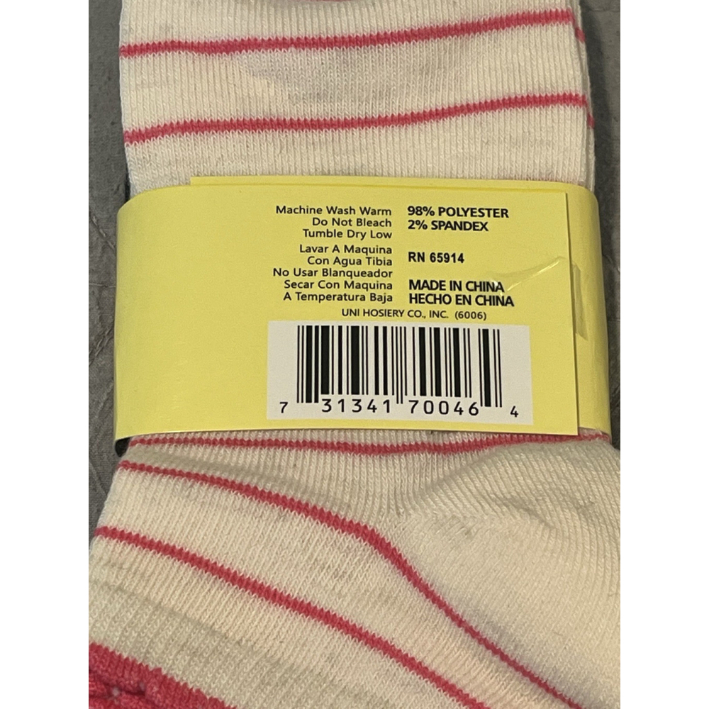 Mamia Ankle Socks 3 Pair Women's Size 6 8 Striped Multicolor - Picture 5 of 5